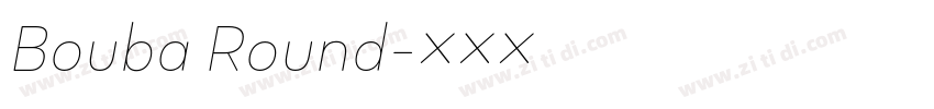 Bouba Round字体转换